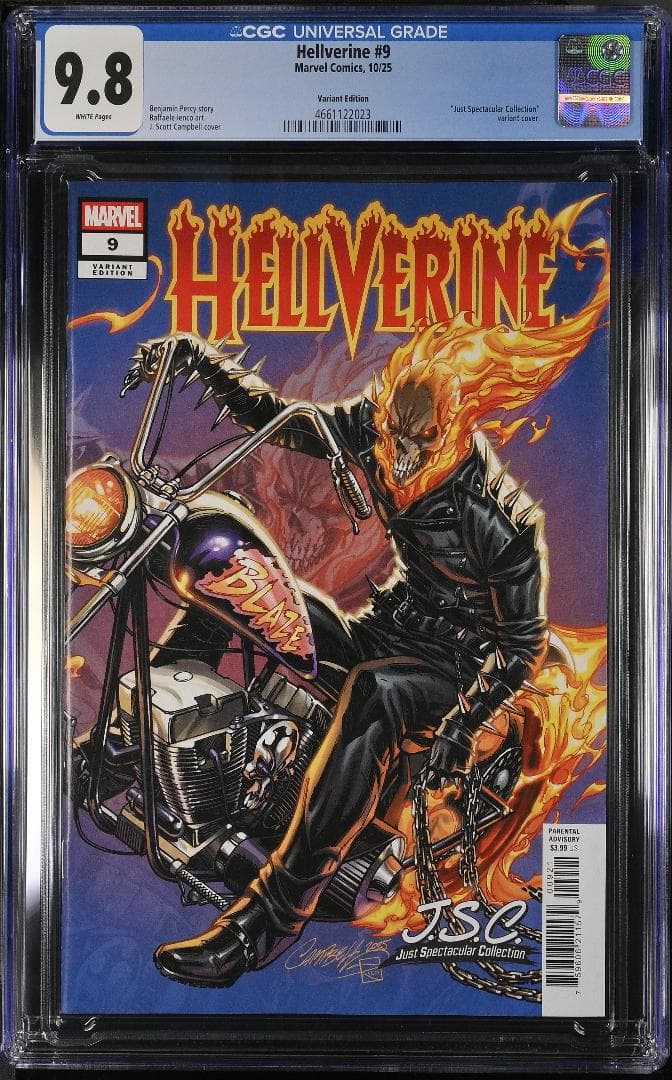 アメコミリーフ　Hellverine #9 CGC 9.8