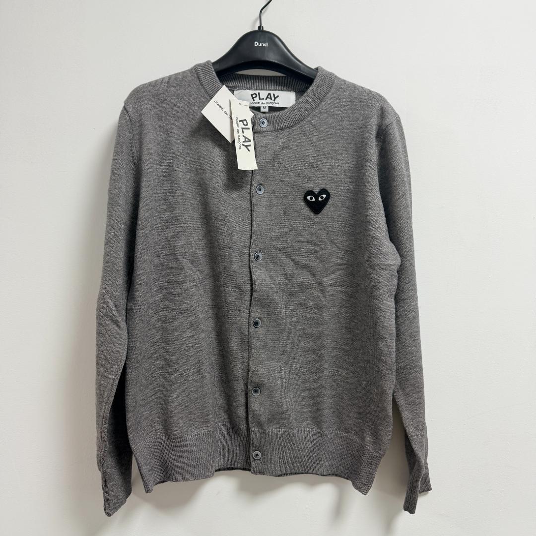 新品 コムデギャルソン　グレー　カーディガン M
