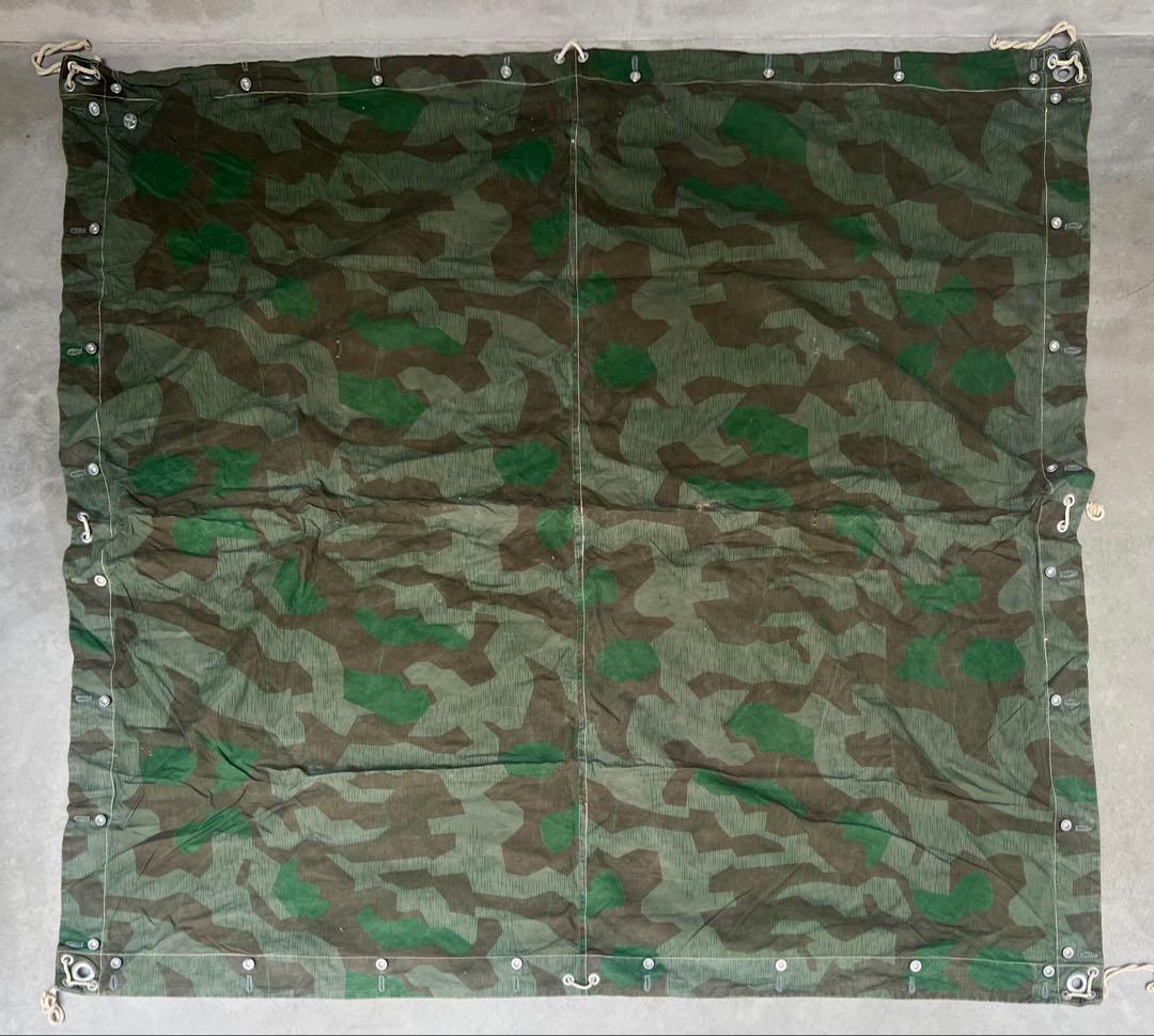 1940年製 スイス軍幕 スプリンターカモ ツェルトバーン ミリタリー テント