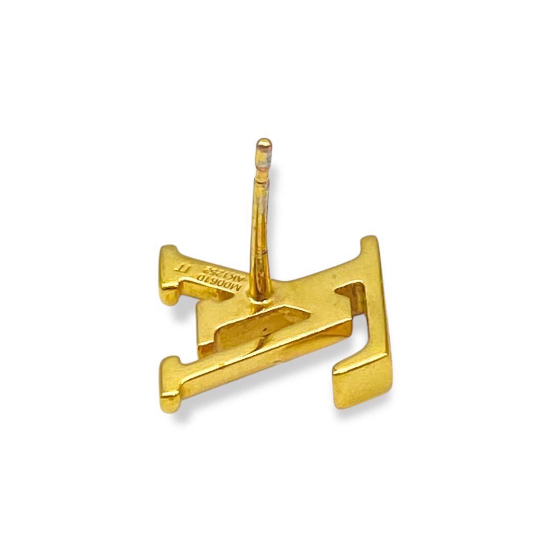 【美品】ルイヴィトン　LV モノグラム　アイコニック　ピアス　ゴールド　795