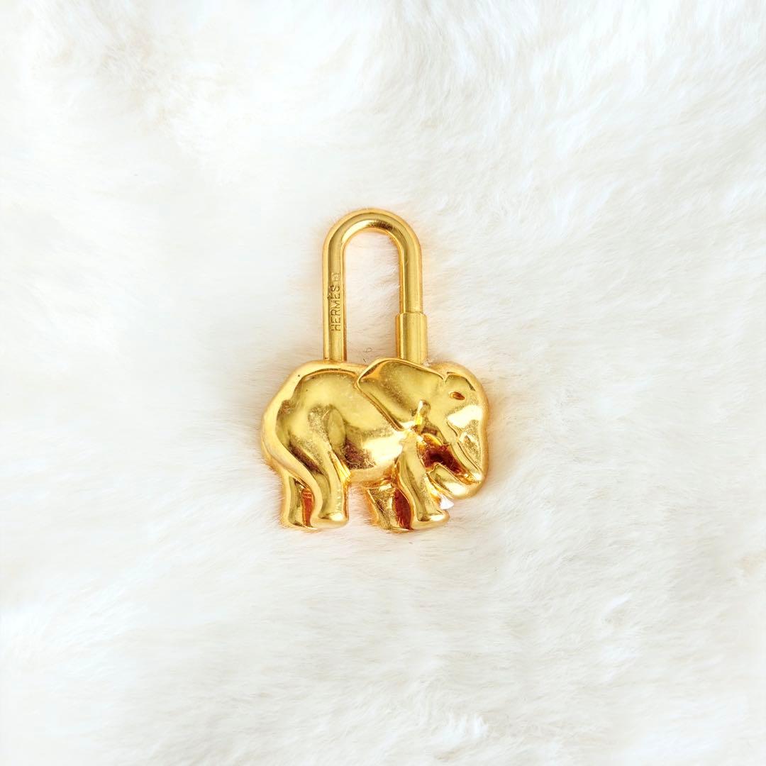 即*K様 HERMES（エルメス）　カデナ　エレファント　象 ゴールド