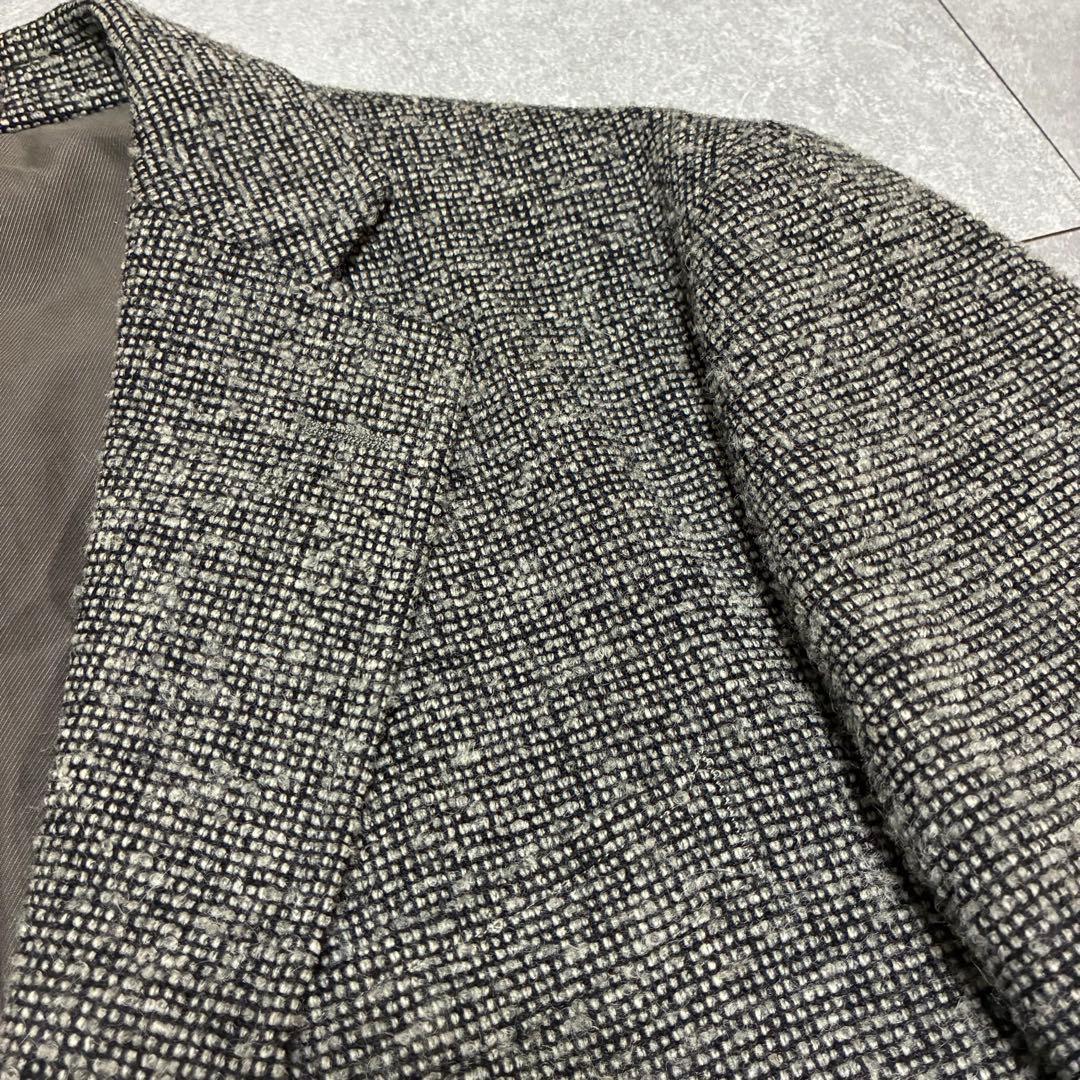 【極美品・大きいサイズ】J.PRESS ツイードジャケット アルパカ混 LL