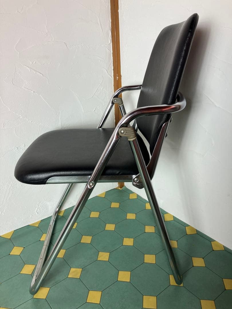 はま　2脚セット　イス　パイプ椅子　アイアン　ミーティング　チェア　③