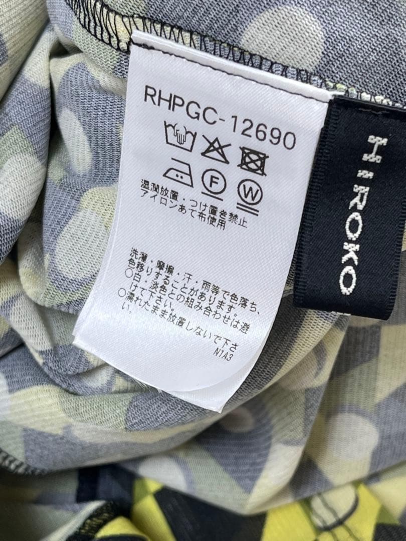 新品・75,900円☆ヒロココシノ/幾何プリントチュールジャージーワンピース