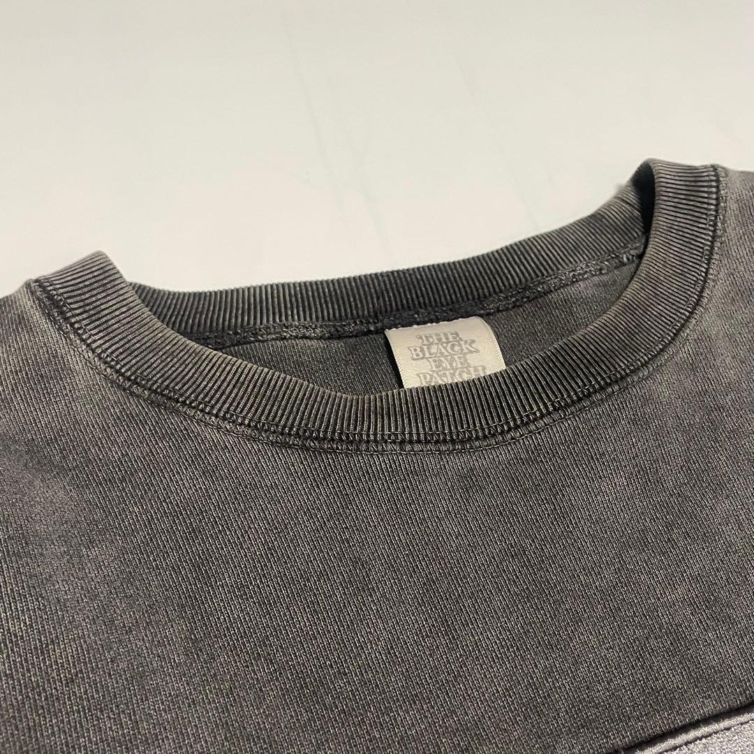 Black Eye Patch フェード　取扱注意スウェット　グレー　L 墨黒