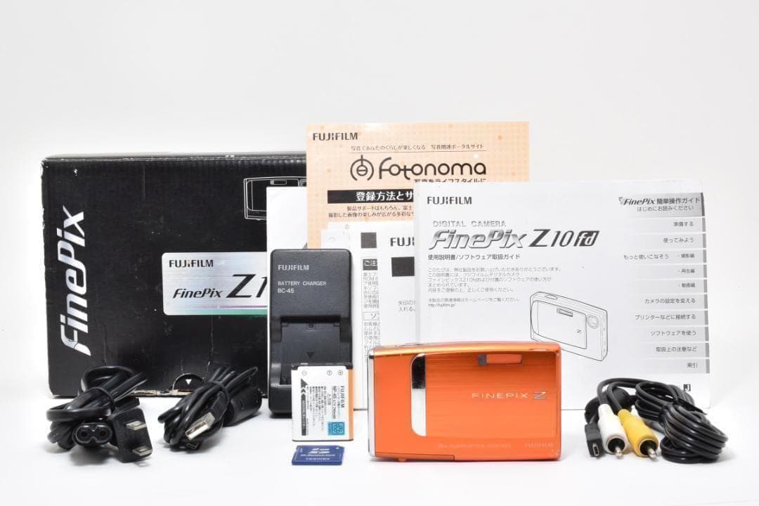 【値下げ歓迎・美品】 FUJIFILM FinePix Z10fd オレンジ