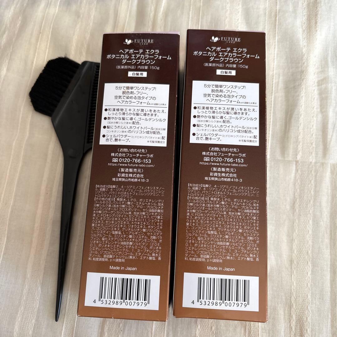 ヘアボーテ エクラ ボタニカル カラーフォーム 150g 2個セット