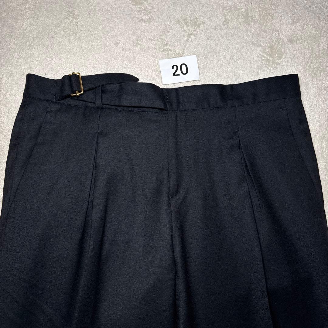 20 未使用　ブリリア　BRIGLIA スラックス　ブラック　カシミア　46