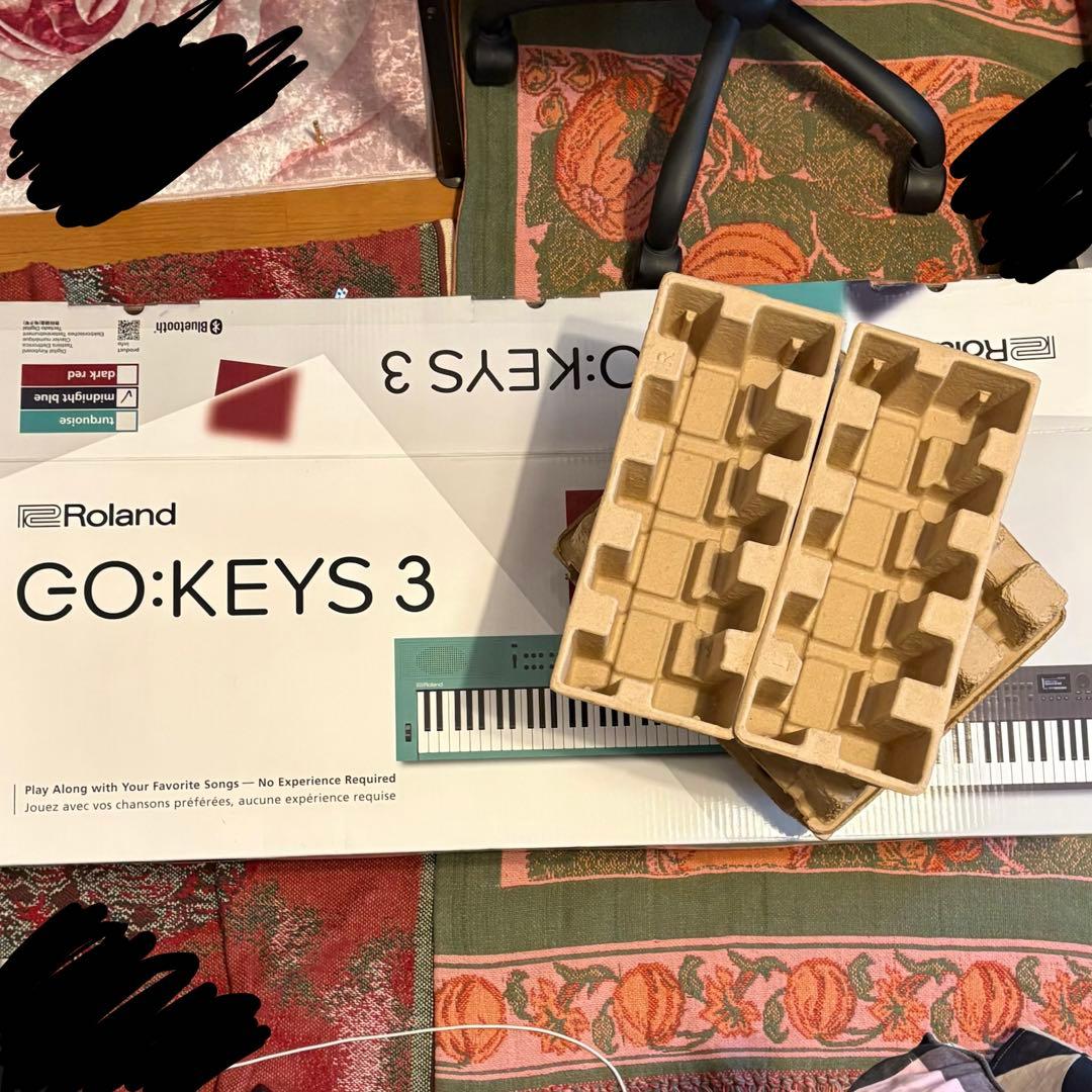 ほぼ未使用Roland GO:KEYS 3 ゴーキーズ　61鍵　ネイビー