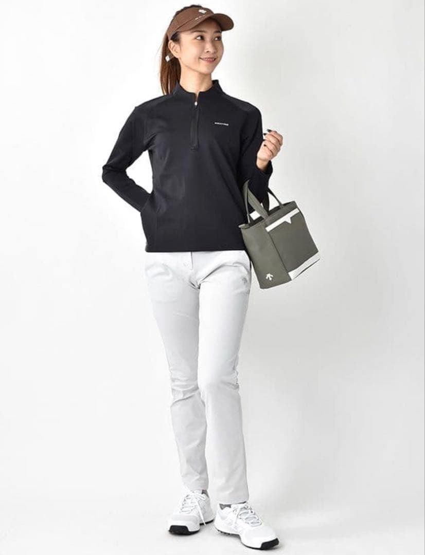 BRIEFING GOLF ハーフジップシャツ ブラックL