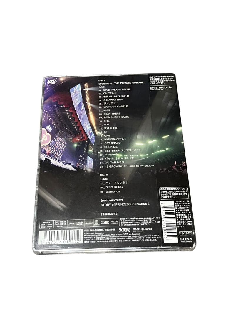 DVD プリンセス プリンセスTOUR 2012～再会～　未開封