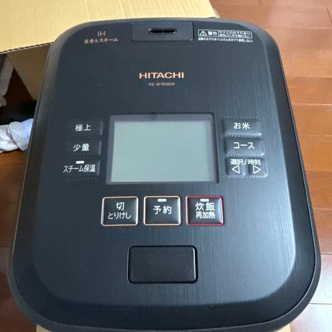 HITACHI IHジャー炊飯器 RZ-W100EM K 漆黒