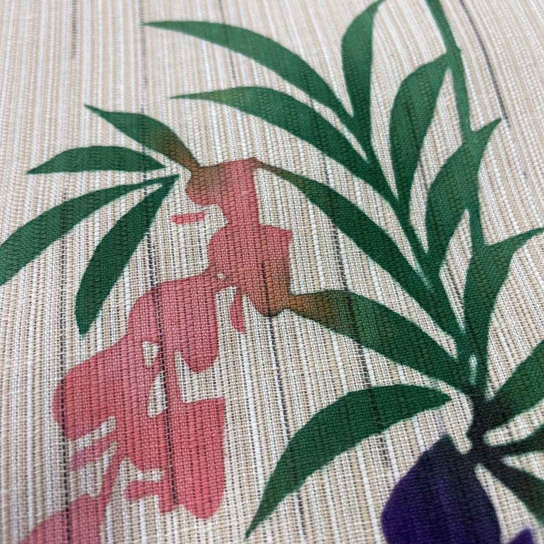 新品 反物 源氏物語 おしゃれゆかた さわらび 浴衣 麻綿 夏着物 注染 日本製