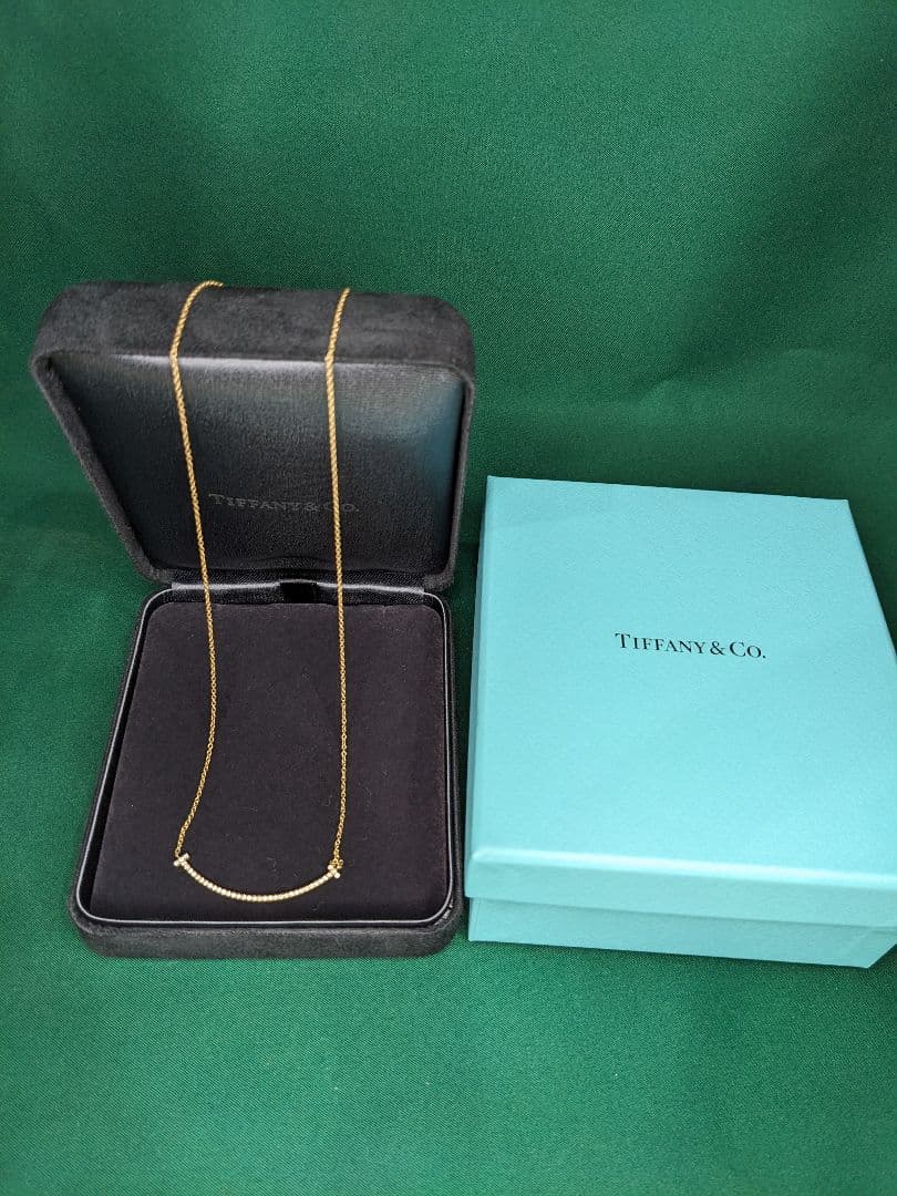 TIFFANY&Co.ティファニーTスマイルダイヤモンドスモールネックレス