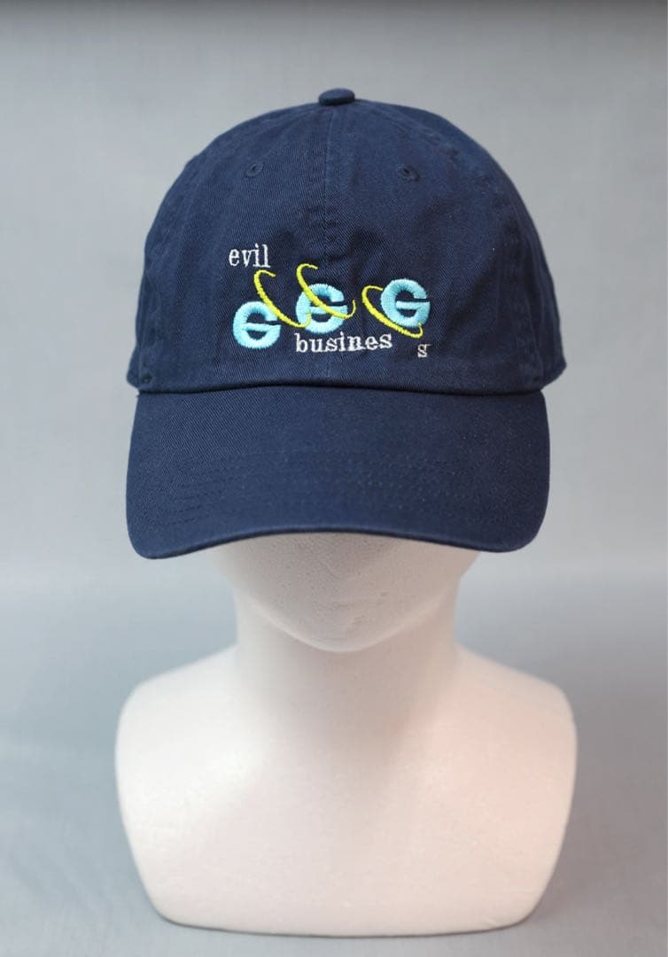 【美品】葵産業 aoi industry baseballcap 刺繍キャップ青