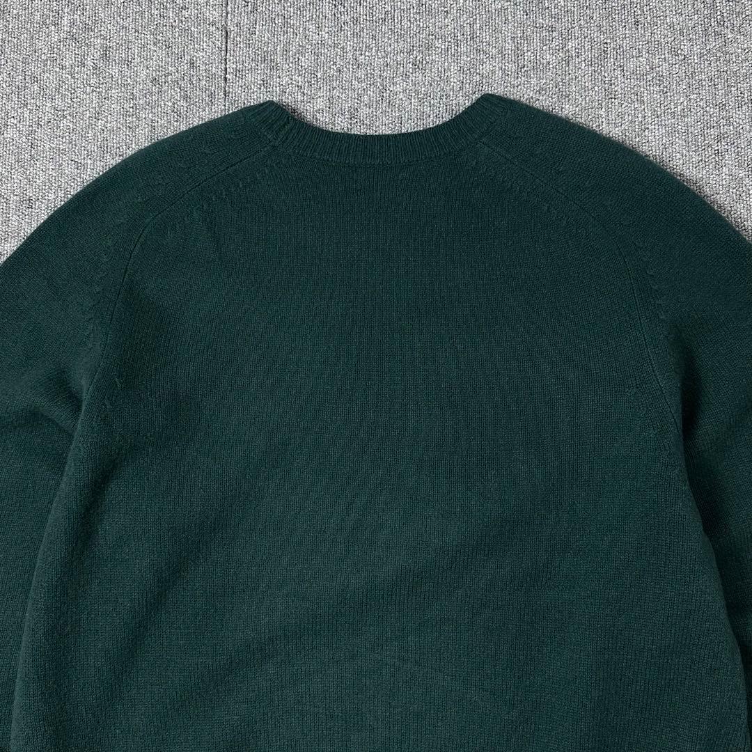 スティーブンアラン LOOSE FIT サドルショルダー ニットセーター 緑