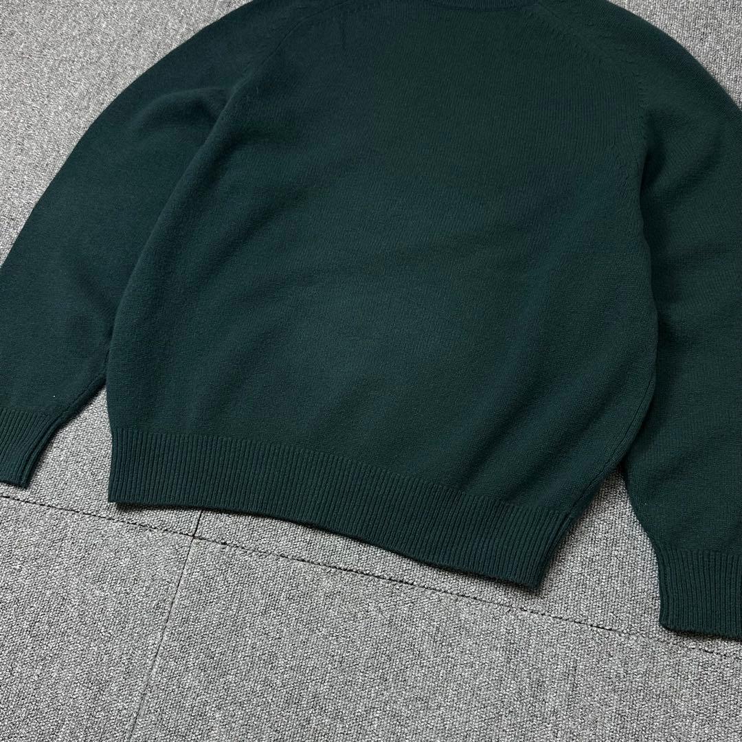 スティーブンアラン LOOSE FIT サドルショルダー ニットセーター 緑