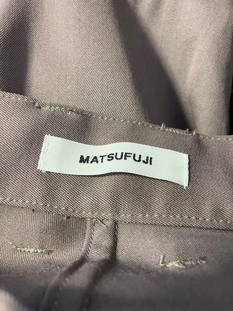 【マツフジ】 Wool Cargo Pocket Wide Trousers