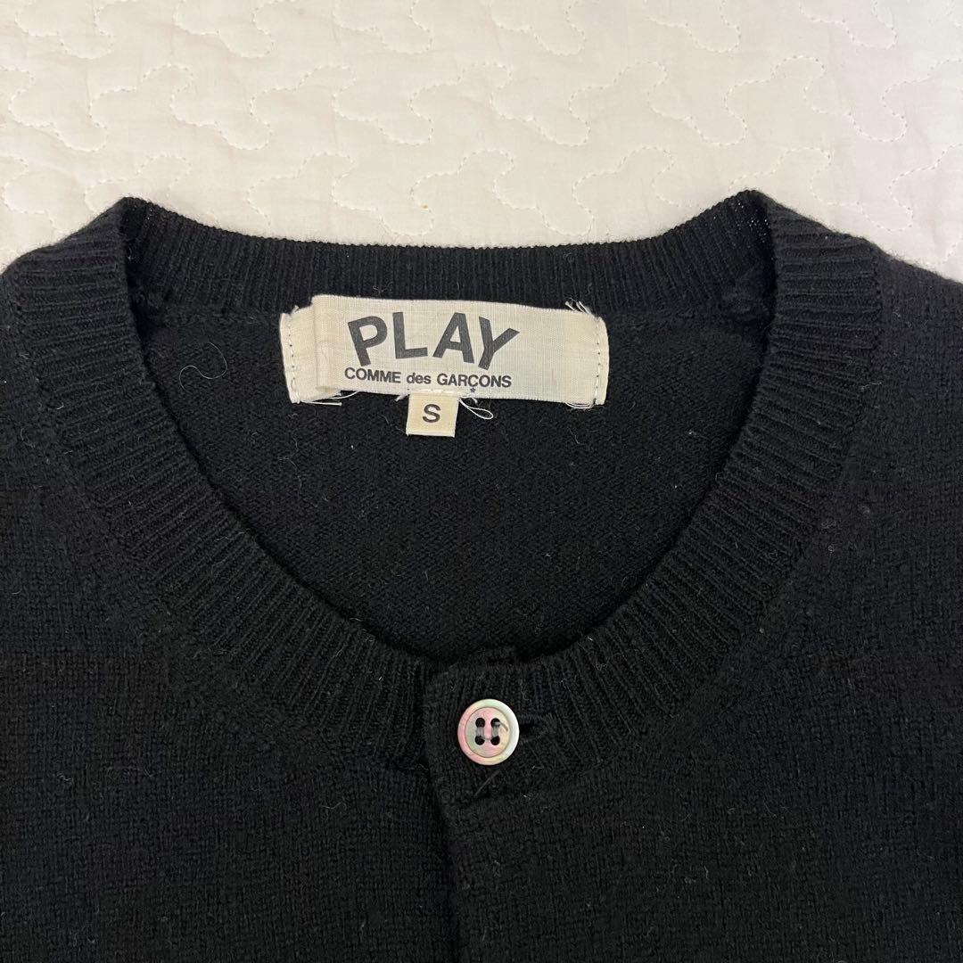 中*島様 PLAY COMME des GARCONS カーディガン 黒 S レ