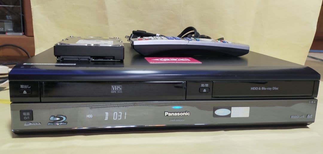 Panasonic　 DMR-BR630V　HDD1TB換装　VHS
