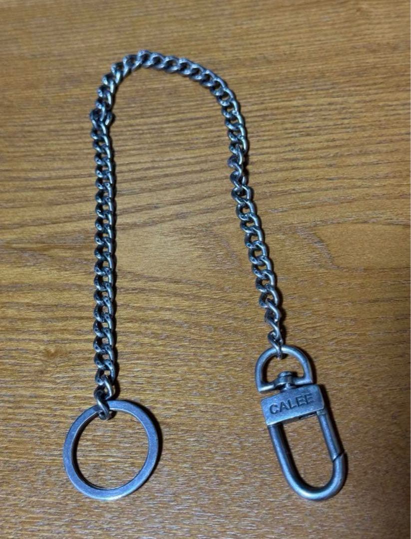 CALEE ウォレットチェーン　シルバー927