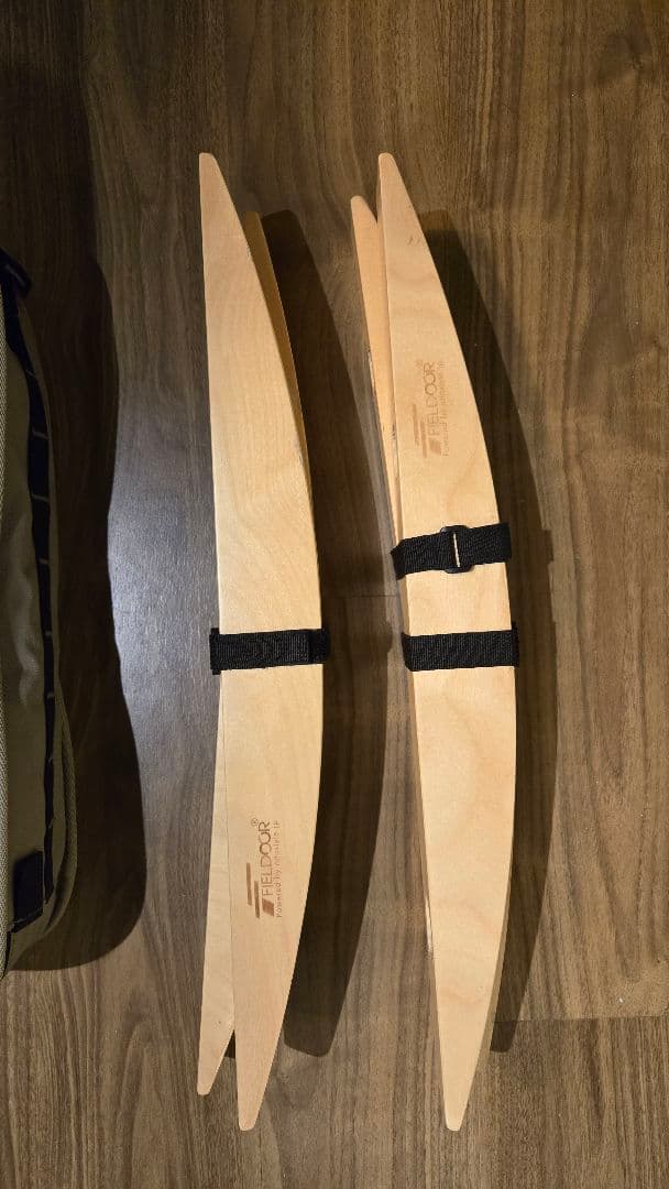 FIELDOOR アウトドアチェア ミドルバック 　ロッカーベース　2個セット