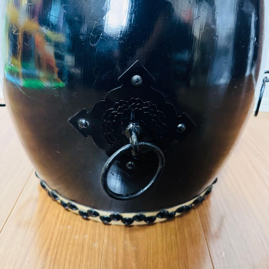 和太鼓 打面33センチ ブラック　黒　大太鼓