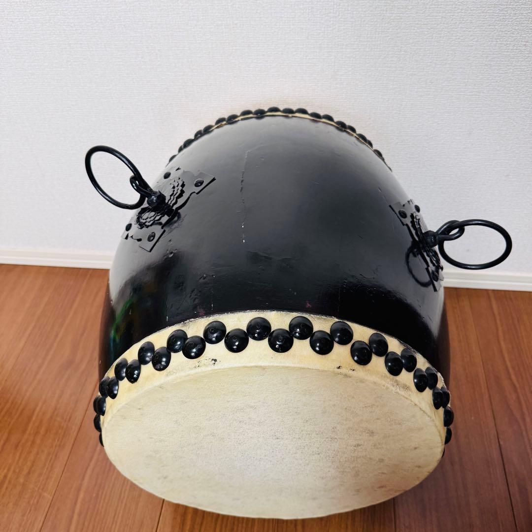 和太鼓 打面33センチ ブラック　黒　大太鼓