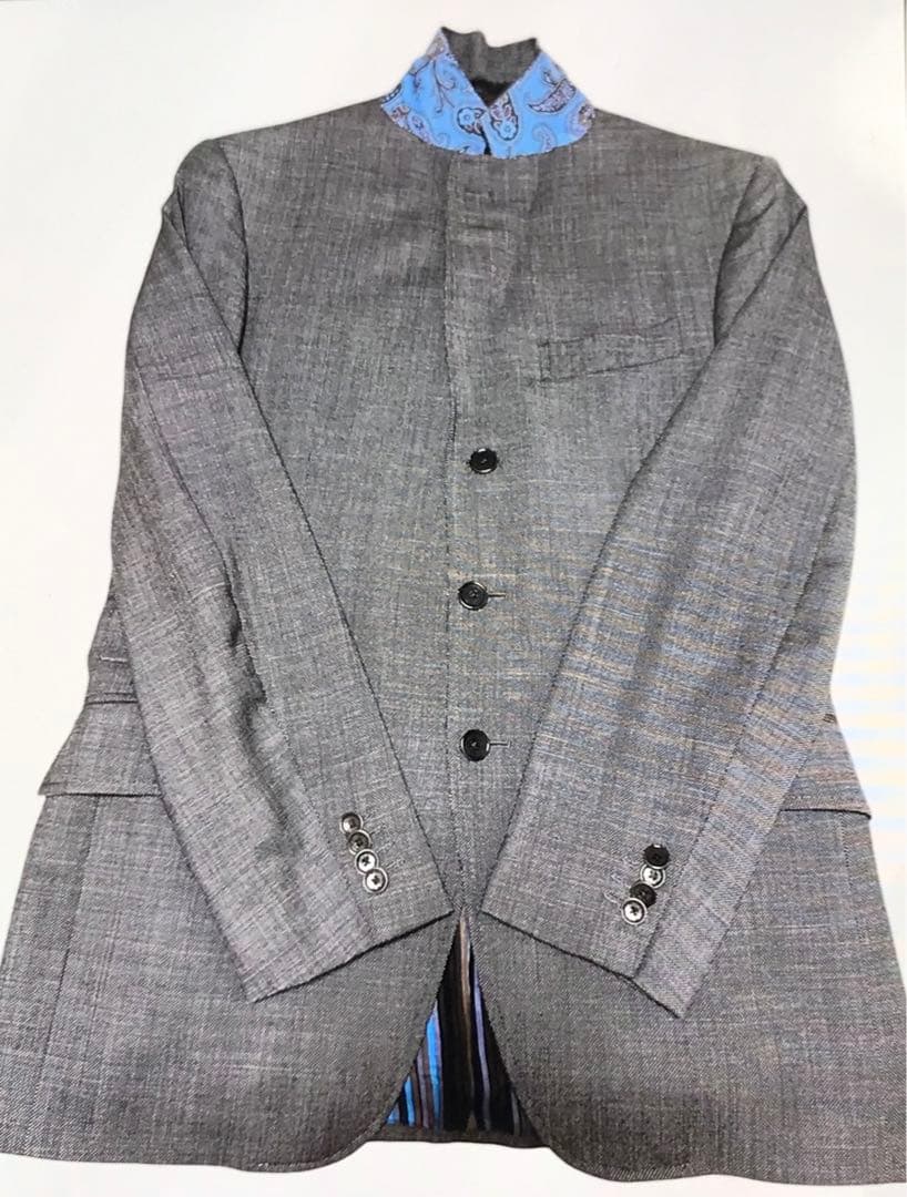 ♡美品♡メンズ エトロ ミラノウール グレー ジャケット&パンツ スーツ