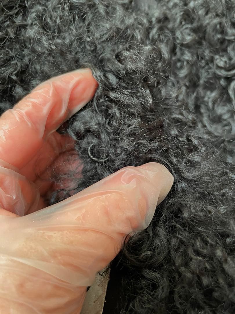 ラム毛皮コート