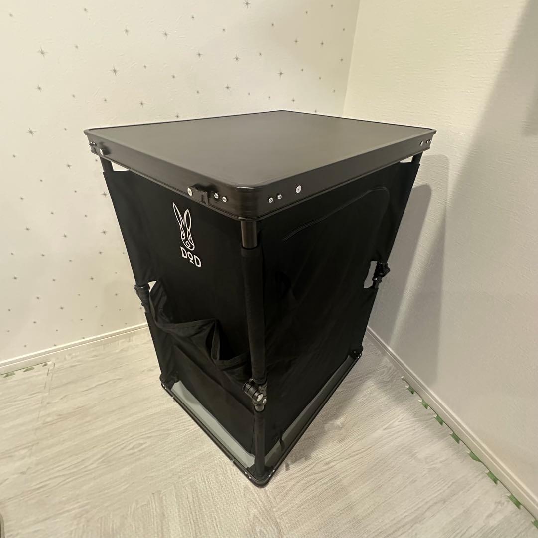 【美品】DOD マルチキッチンテーブル TB1-38-BK ブラック