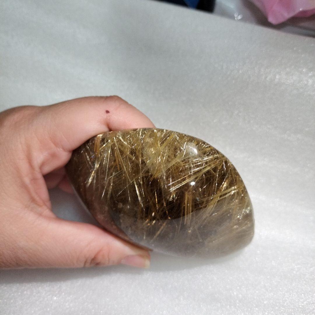 タイタンルチルクォーツ 卵型 最終お値下げ！