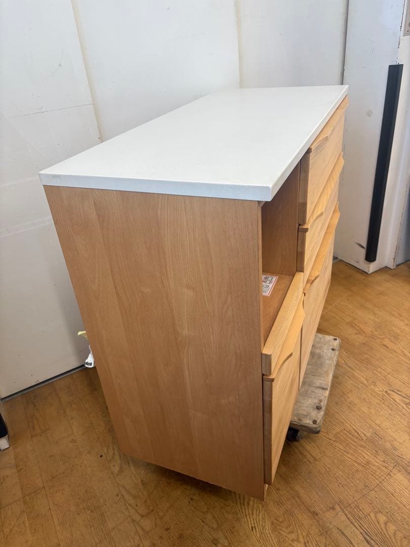 M132キッチンカウンター 幅1005mm 4引き出し