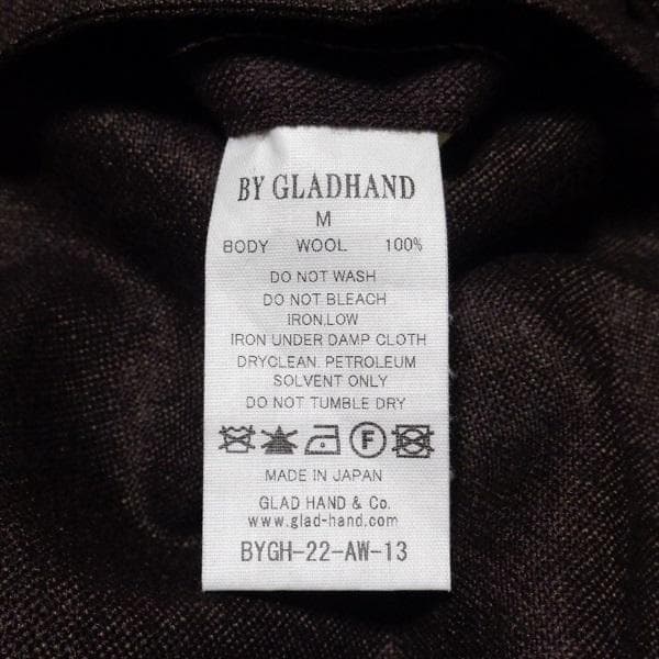 美品定価41800 GLADHAND STOMP FITトラウザーズ ブラウンM