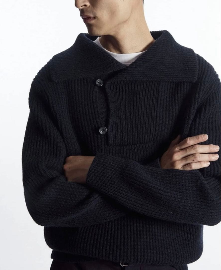 SAILOR-COLLAR WOOL JUMPER セーラーカラーウールセーター