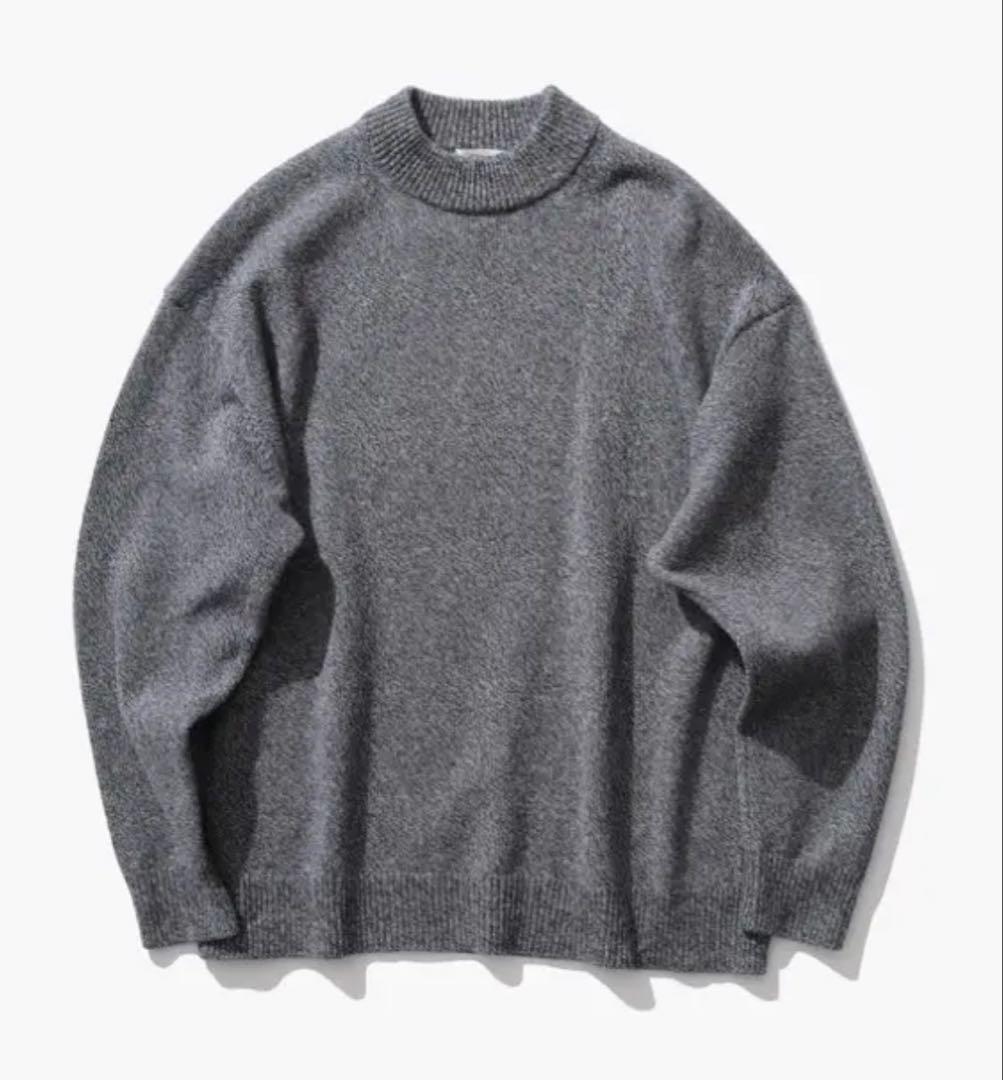 トップス ATON Wool Mouline Mockneck Sweater 04