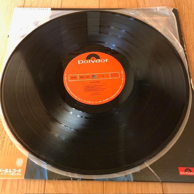 ジミ・ヘンドリックス LP イン・ザ・ウェスト 帯付 ライブ盤 d719y77