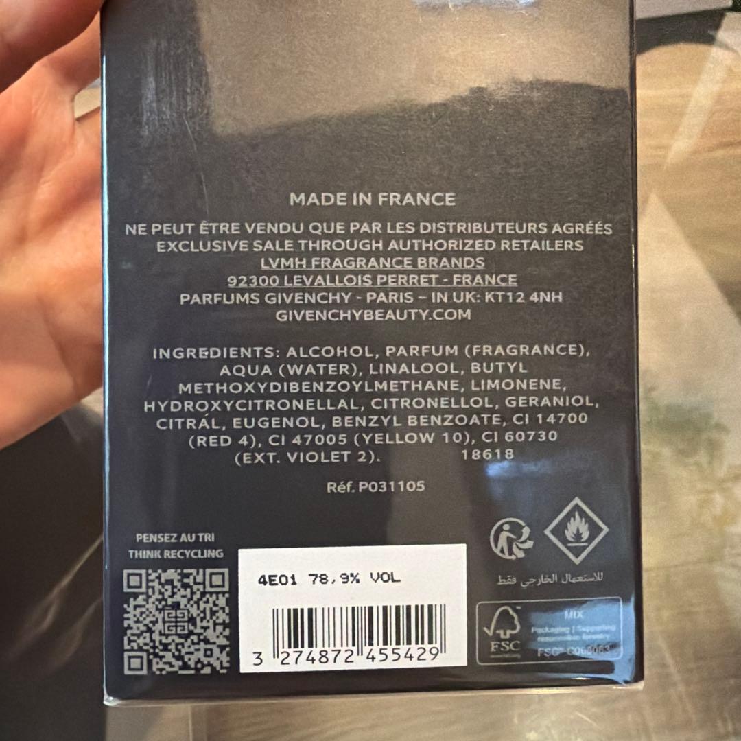 【新品未使用】ド ジバンシイ キュール フゥ (オーデパルファム) 100ml