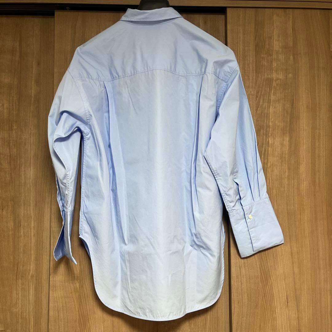 25AW★AP STUDIO★スーピマコットンシャツ　サックスブルー