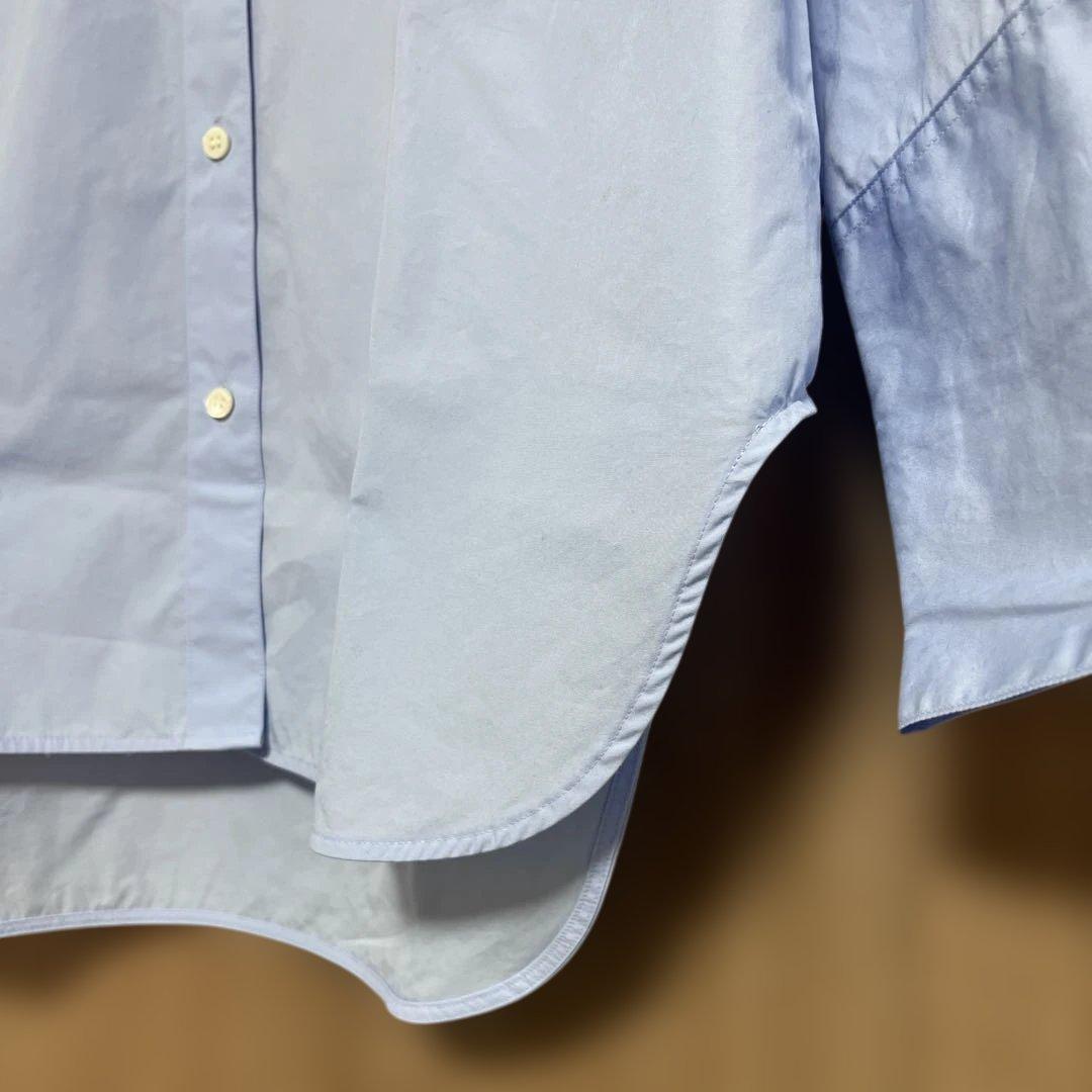 25AW★AP STUDIO★スーピマコットンシャツ　サックスブルー