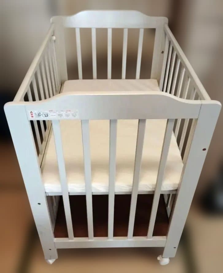 カトージ KATOJI ベビーベッド　ミニタチベッド　グレー