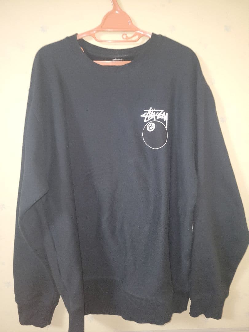 ラ*ム様 Stussy 8ボールデザイン スウェット M ブラック