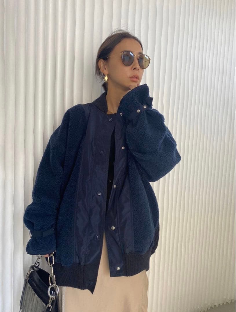 【美品】Ameri KNIT BOA BLOUSON