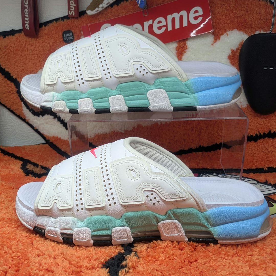 ナイキ エアモアアップテンポ スライド \"アクア 27cm