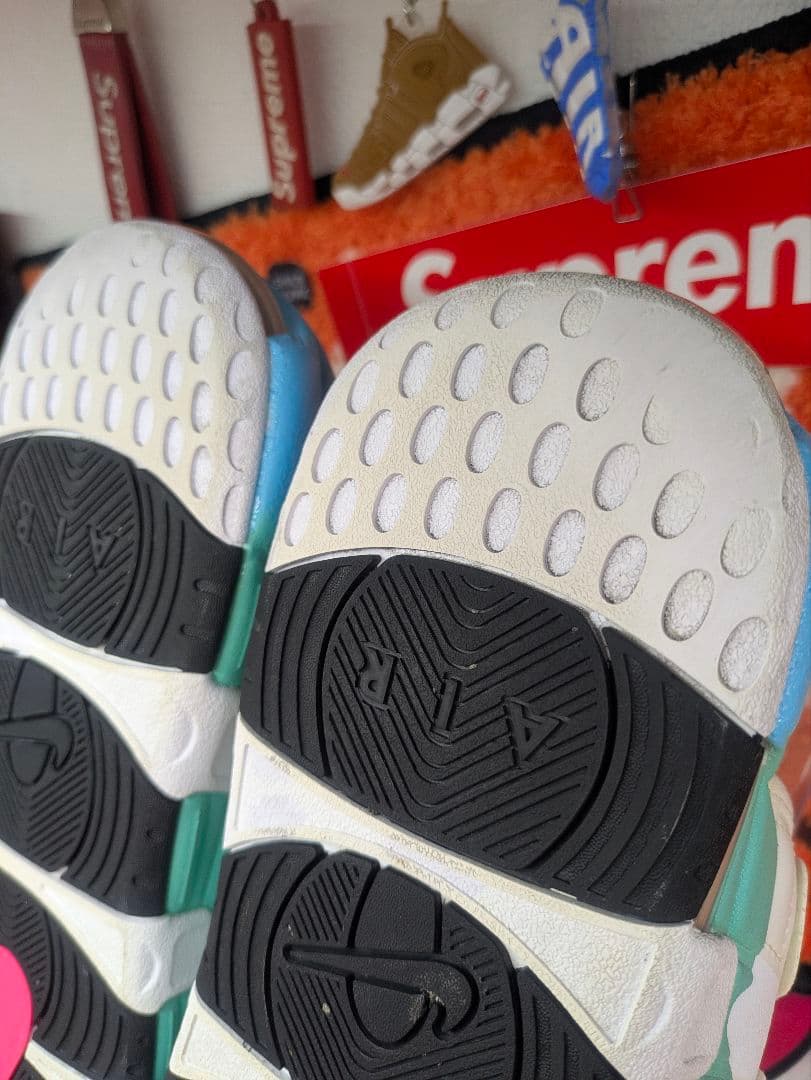 ナイキ エアモアアップテンポ スライド \"アクア 27cm