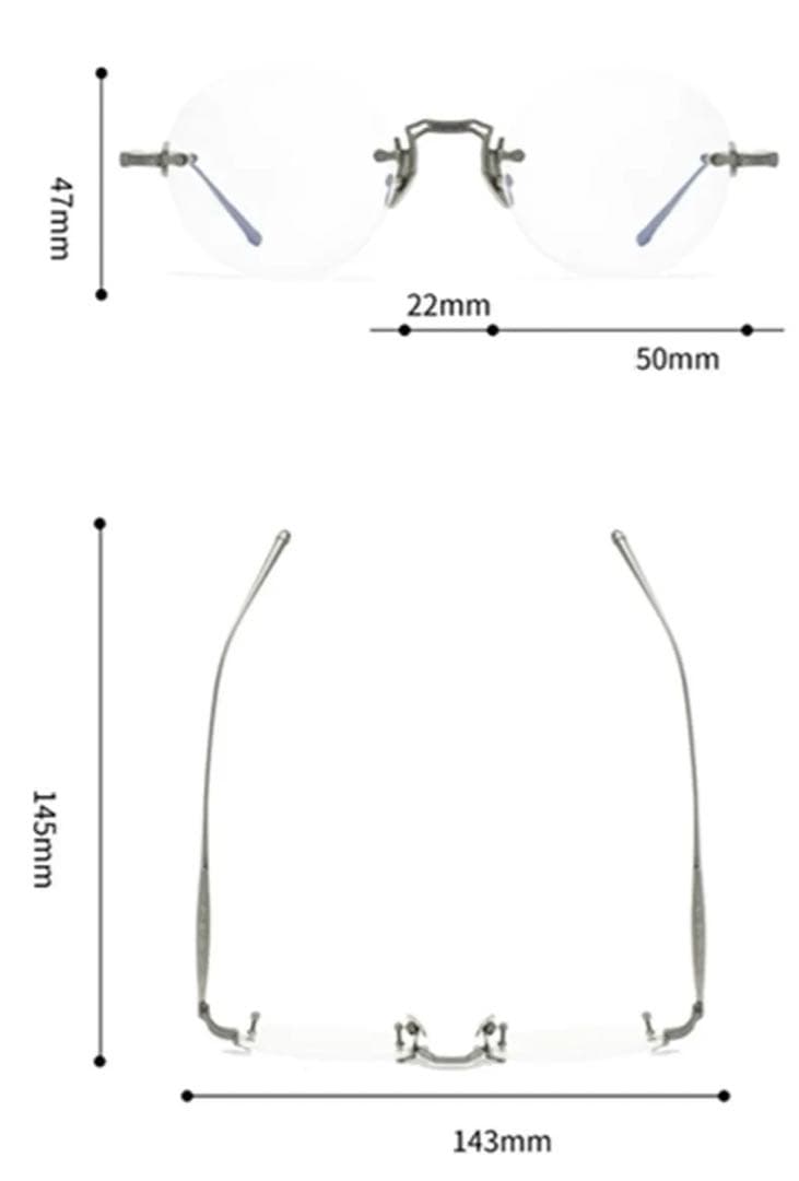 ラウンド メガネ チタニウムフレーム ⚜️✨✨メタル silver ✨✨✨