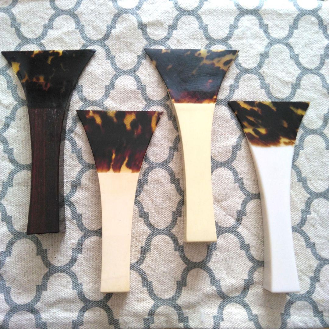 ジャンク本鼈甲三味線バチセット 4本