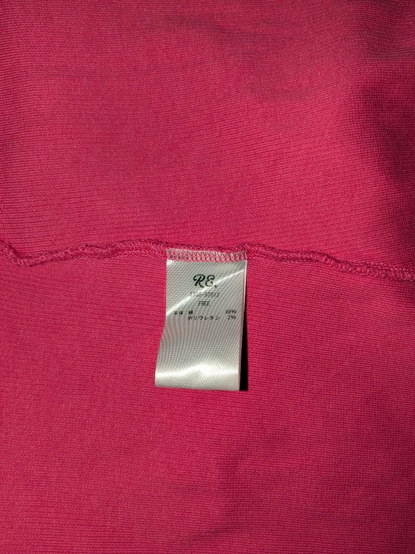 アールイードット RE. 仲里依紗 ロンT　配色ラグランロンT