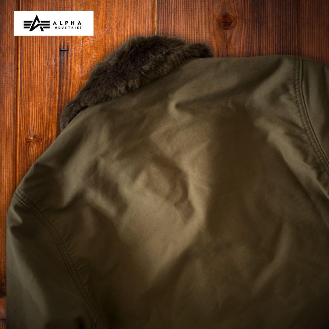 『希少XL◎』ALPHA INDUSTRIES（アルファ）N-1デッキジャケット