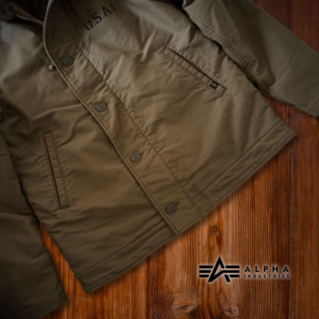 『希少XL◎』ALPHA INDUSTRIES（アルファ）N-1デッキジャケット